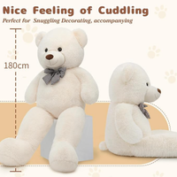Orso di peluche bianco gigante