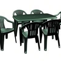 tavolo da giardino con 6 sedie 