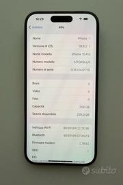 iphone 15 pro 256gb - nero