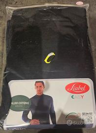 Maglia Liabel caldo cotone uomo nera