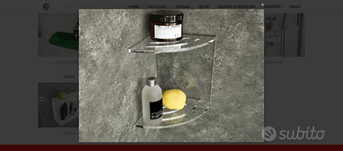 mensola angolare per bagno