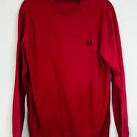 Maglione fred perry giroxollo rosso L cotone