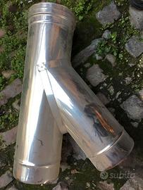 allacciamento 45° acciaio inox diametro 15mm