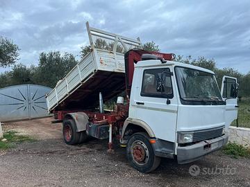 Iveco fiat 109 14 gru e ribaltabile