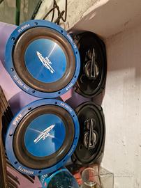 casse , woofer e amplificatore 
