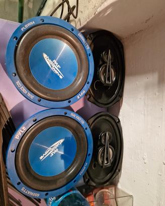 casse , woofer e amplificatore 