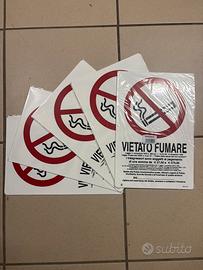 5 Cartelli vietato fumare