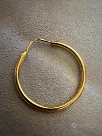 Orecchino in argento 925 colore oro