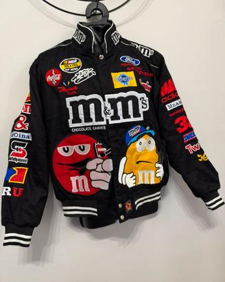 M&m's nascar jacket L  cup jh design racing bomber
