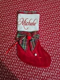 Calza personalizzata nome "Michele"