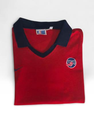 Polo Nike Vintage Usa Hockey Made in Usa Tg L