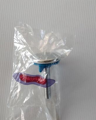 Tappo copriforo in ottone cromato lucido Nuovo con