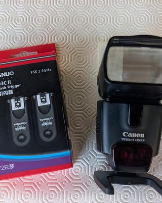 Flash Canon Speedlite 430EX (con trigger remoti)