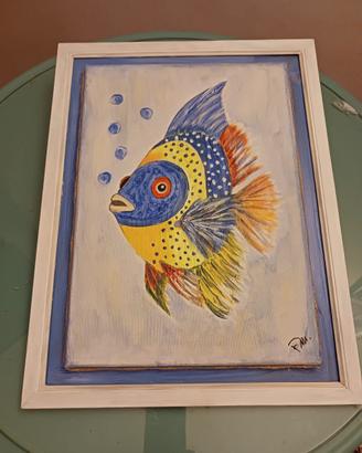 quadro con dipinto a mano 