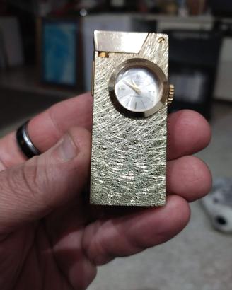 Accendino Vintage con Orologio Svizzero EMY-FLEX