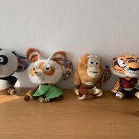 4 pupazzi collezione dreamworks kung fu panda