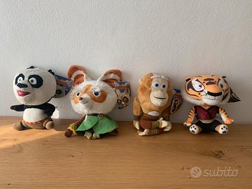 4 pupazzi collezione dreamworks kung fu panda