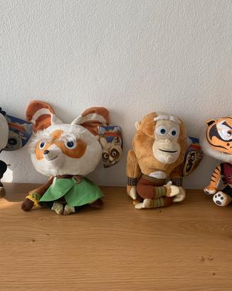 4 pupazzi collezione dreamworks kung fu panda