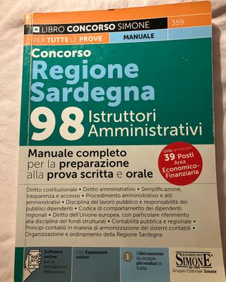 Manuale Simone concorsi amministrativi Sardegna