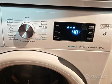 Lavatrice Whirlpool 8 kg Inverter - Vapore