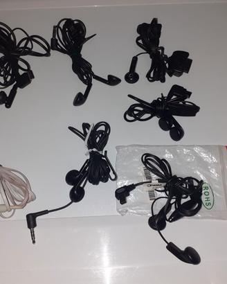 7 cavi auricolari cuffie vintage cellulari vecchi