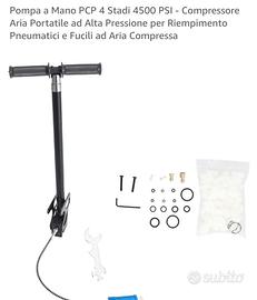 Pompa a Mano PCP 4 Stadi 4500 PSI - Compressore  A