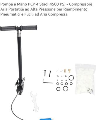 Pompa a Mano PCP 4 Stadi 4500 PSI - Compressore  A