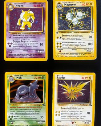 Pokémon Fossil Lotto 45/62 Ita WOTC Holo+1st ed.