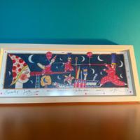 Quadro Musante Pinocchio gioca con i miei pensieri