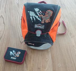 Zaino ergonomico cartella + astuccio scuola Scout.
