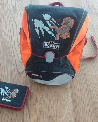 Zaino ergonomico cartella + astuccio scuola Scout.