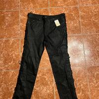 Pantaloni biker kerozen in pelle