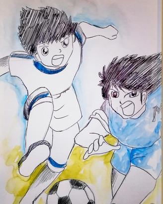 3 disegni manga anime fumetti collezione