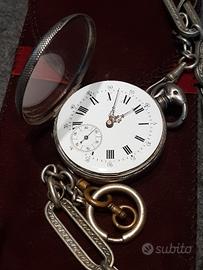 orologio cipolla francese in argento del XIXsec. 