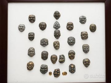 Collezione maschere/menukis giapponesi antiche