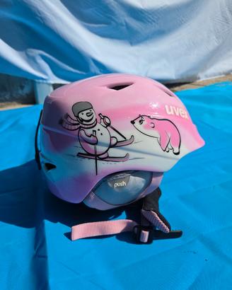 Casco sci bambina, marca Uvex, 46-50 cm