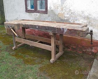 BANCO DA FALEGNAME in faggio 2 morse