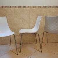 Sedia , sedie bianche Ice Calligaris