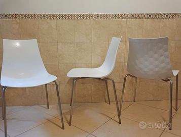Sedia , sedie bianche Ice Calligaris
