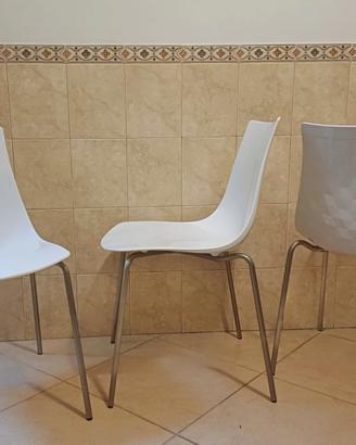 Sedia , sedie bianche Ice Calligaris