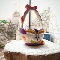 cesto pasquale in ceramica 