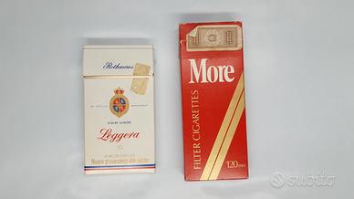 Lotto di tre pacchetti sigarette vuoti vintage