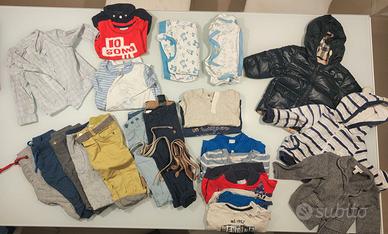 Lotto abbigliamento vestitibambino 9-12 mesi 74cm