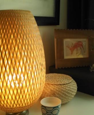 Lampada Zen/Paralume bambú