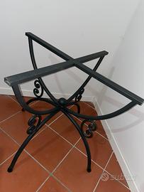 Base tavolo in ferro battuto fatta a mano
