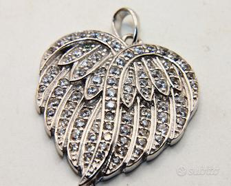 Splendido ciondolo "Ali" argento pietre CZ