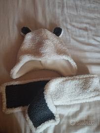 Sciarpa e cappello neonato 