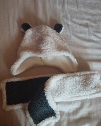 Sciarpa e cappello neonato 