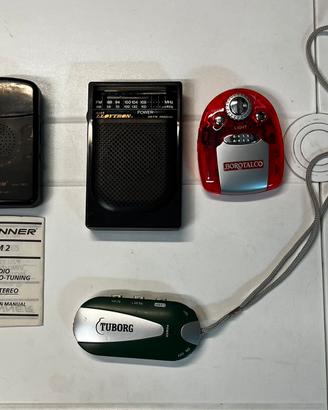 Lotto 4 Radioline tascabili vintage anni 90