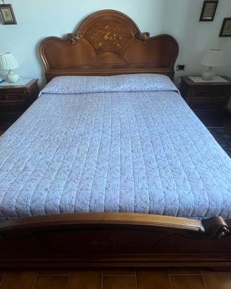 Letto mattimoniale in legno con rete